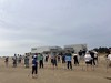 완도교육지원청 명사십리 맨발 걷기 개최
