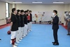 박병규 광산구청장 여자태권도선수단 격려
